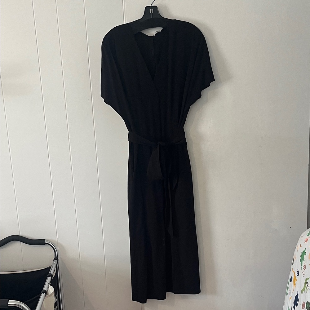 Vince belted black Dress